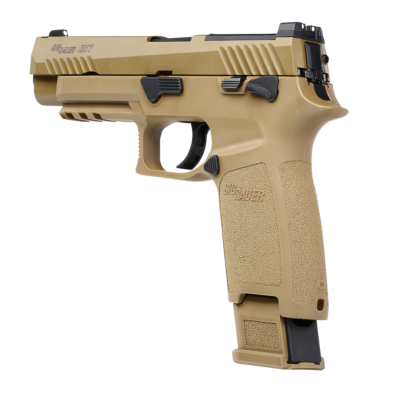 Versandrcklufer VFC Sig Sauer ProForce P320-M17 m. Metallschlitten CO2 BlowBack 6mm BB Coyote Tan Bild 8