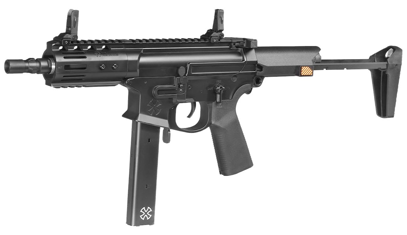 APS / EMG Noveske Space Baby 9mm Gen. 4 Edge II MosFet Vollmetall S-AEG 6mm BB schwarz