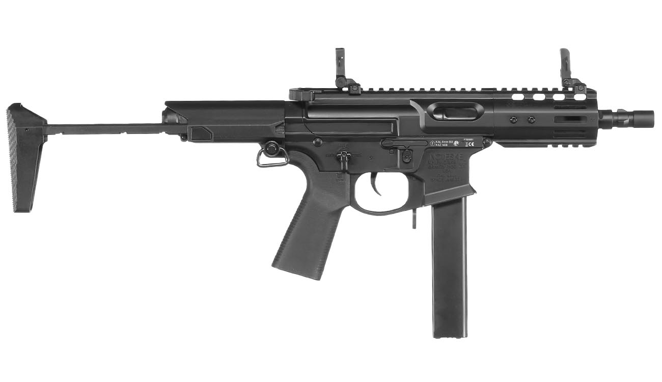 APS / EMG Noveske Space Baby 9mm Gen. 4 Edge II MosFet Vollmetall S-AEG 6mm BB schwarz Bild 2