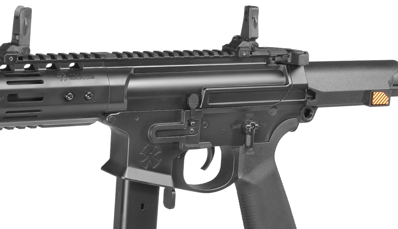 APS / EMG Noveske Space Baby 9mm Gen. 4 Edge II MosFet Vollmetall S-AEG 6mm BB schwarz Bild 7