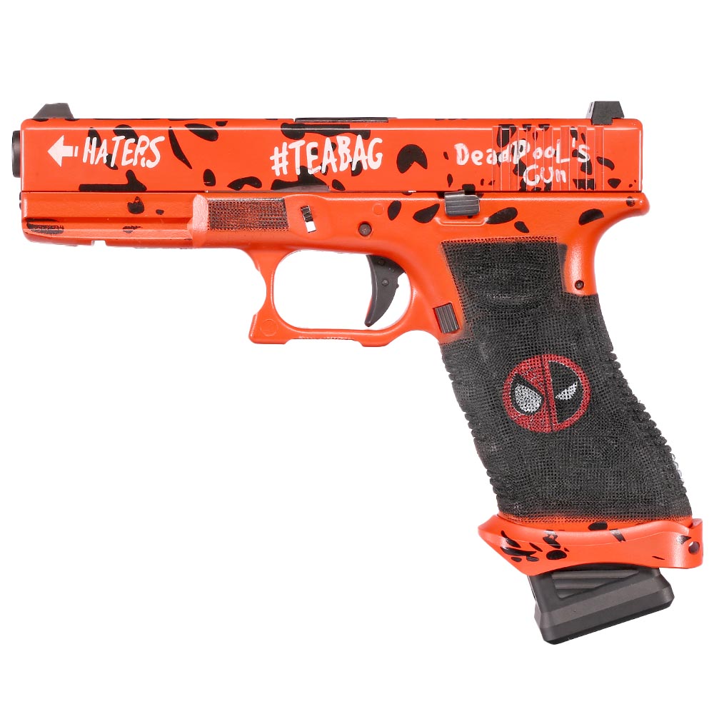 Double Bell DB17 Airsoftpistole mit Metallschlitten GBB 6mmBB DP Painted Edition inkl. Pistolenkoffer Bild 1