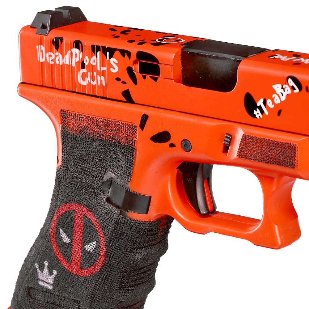 Double Bell DB17 Airsoftpistole mit Metallschlitten GBB 6mmBB DP Painted Edition inkl. Pistolenkoffer Bild 10