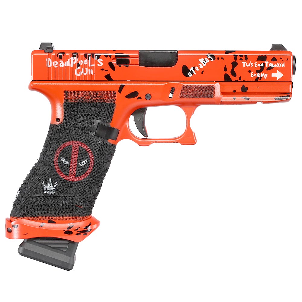Double Bell DB17 Airsoftpistole mit Metallschlitten GBB 6mmBB DP Painted Edition inkl. Pistolenkoffer Bild 3