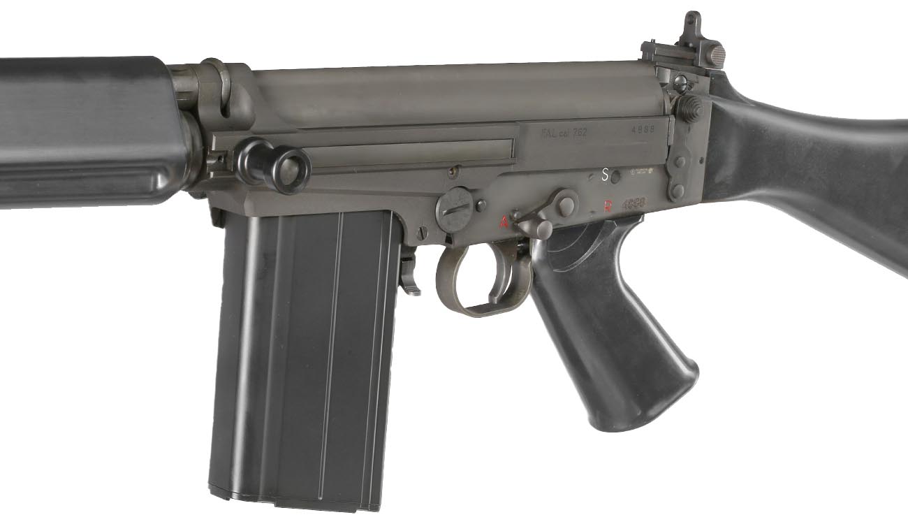 VFC FN Herstal FAL Type III CNC Vollmetall Gas-Blow-Back 6mm BB schwarz inkl. Holzkiste - Deluxe Version Bild 6