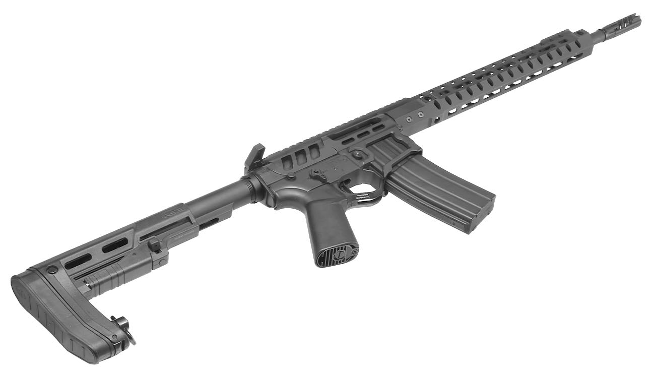 APS / EMG F-1 Firearms UDR-15 3G Demolition Ranch Vollmetall GBox CO2BB 6mm BB schwarz Bild 5