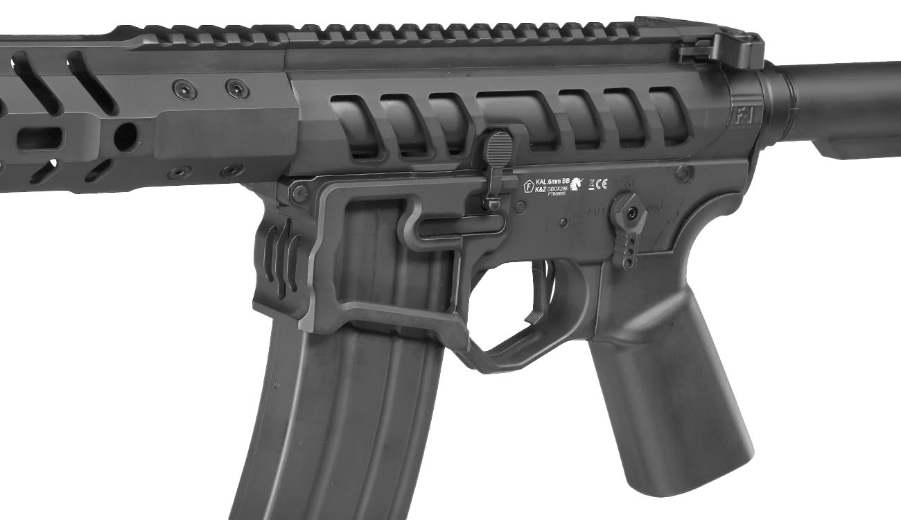 APS / EMG F-1 Firearms UDR-15 3G Demolition Ranch Vollmetall GBox CO2BB 6mm BB schwarz Bild 7