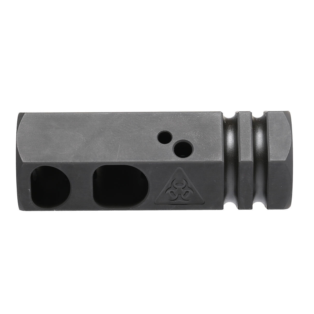 King Arms Black Rain Ordnance Compensator Hex-Edition Stahl schwarz 14mm- Bild 2