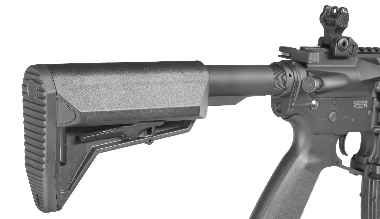 King Arms / EMG Lancer Systems L15 Defense 8 Zoll Vollmetall S-AEG 6mm BB schwarz - Aluminium Version Bild 9