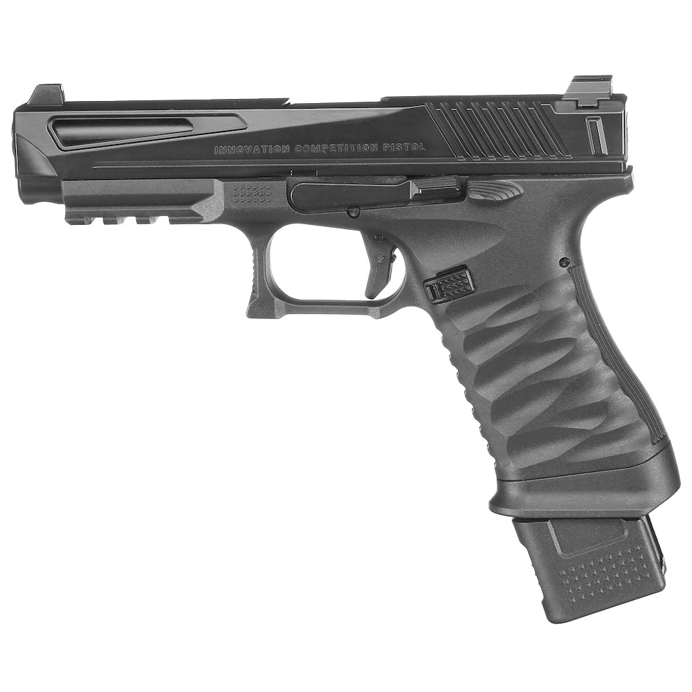 ICS BLE ICP Innovation Competition Pistol m. Metallschlitten GBB 6mm BB schwarz Bild 1