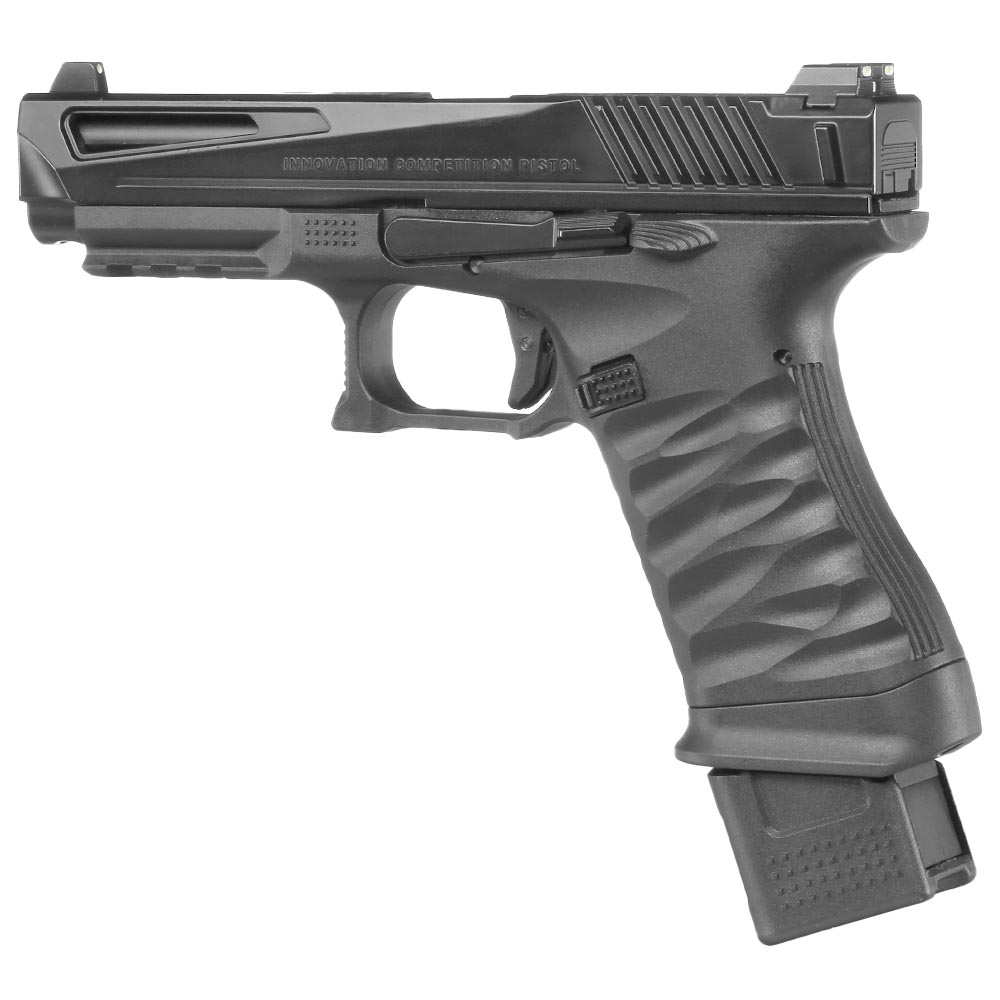 ICS BLE ICP Innovation Competition Pistol m. Metallschlitten GBB 6mm BB schwarz Bild 8