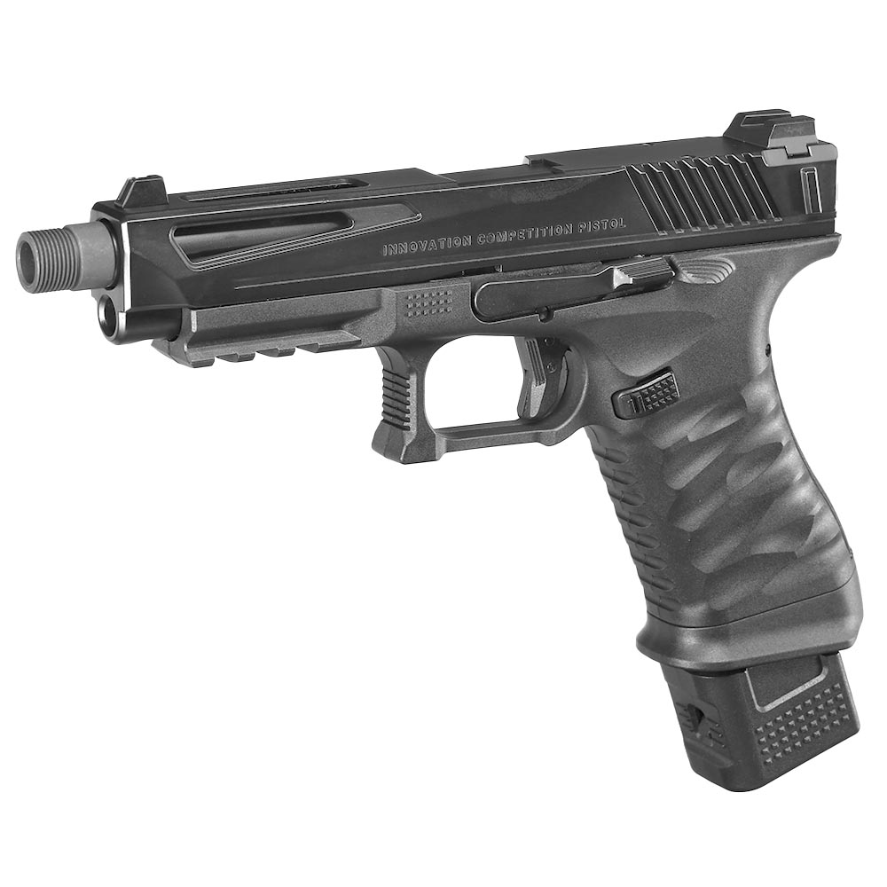 ICS BLE ICP Innovation Competition Pistol m. Metallschlitten GBB 6mm BB schwarz Bild 9