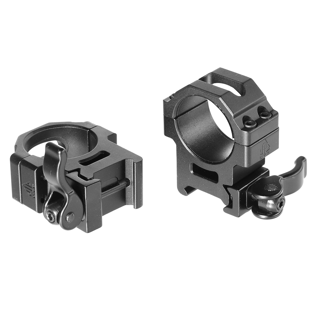 UTG Picatinny LE Grade QD Medium Profile Rings f. 30mm Zielfernrohre (2 Stück) schwarz Bild 1