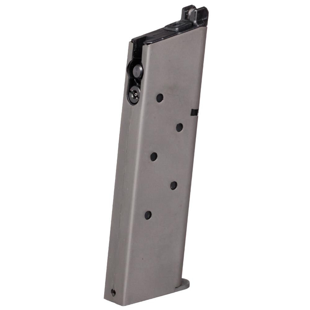 GBLS DAS M1911A1 GBB Stahlblech-Magazin 7 Schuss grau - Softairgas-Version Bild 1