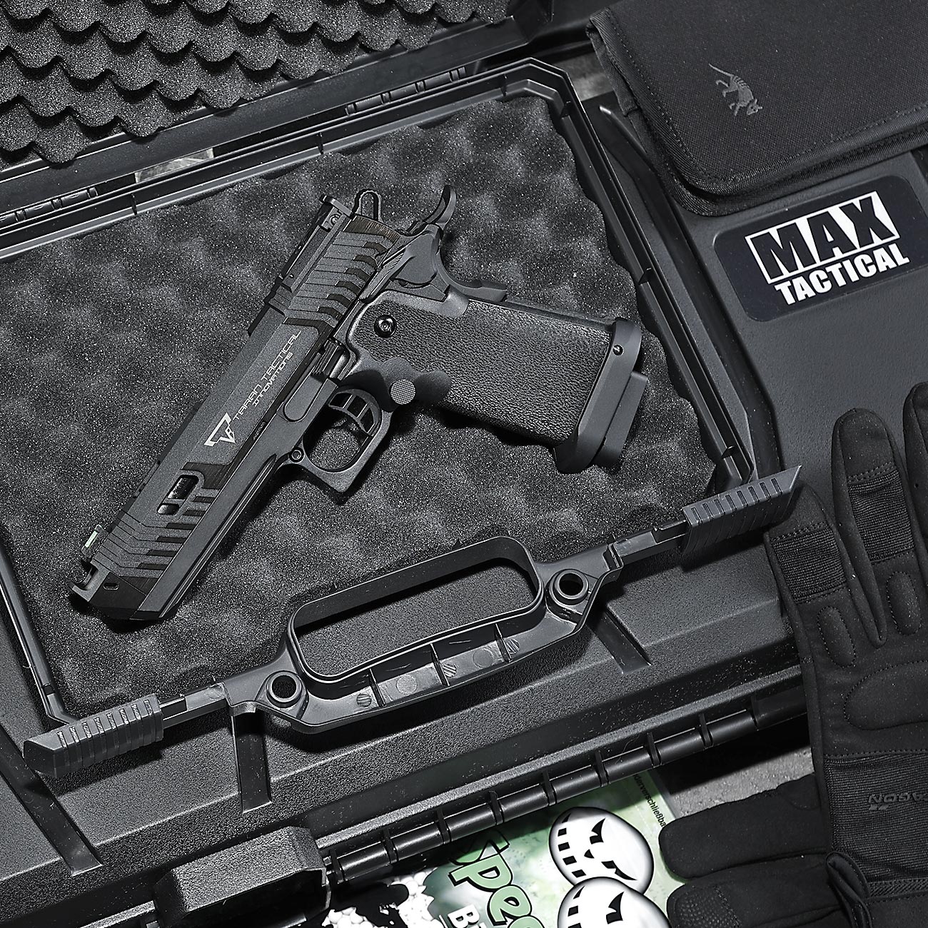 EMG TTI Innovations 2011 Pit Viper JW4 Vollmetall GBB 6mm BB Blackout Edition schwarz Bild 1