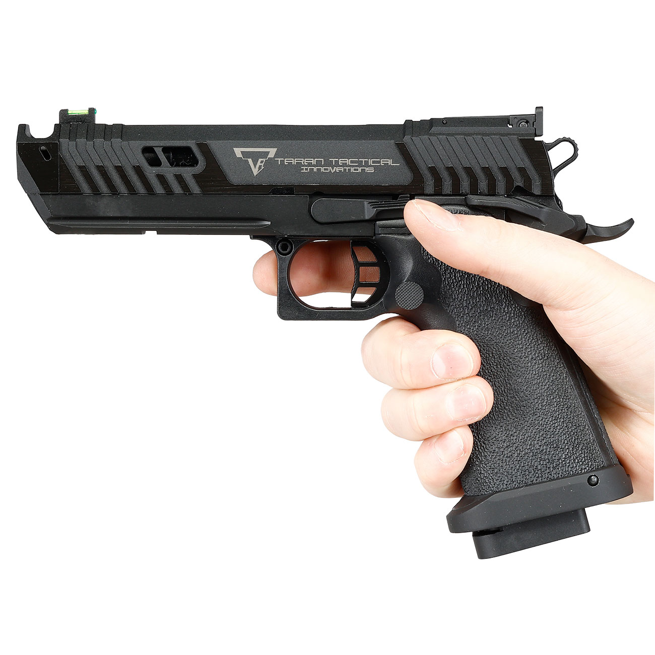 EMG TTI Innovations 2011 Pit Viper JW4 Vollmetall GBB 6mm BB Blackout Edition schwarz Bild 3