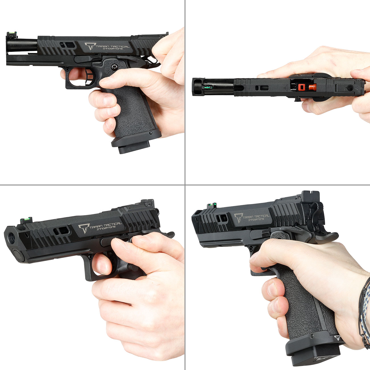 EMG TTI Innovations 2011 Pit Viper JW4 Vollmetall GBB 6mm BB Blackout Edition schwarz Bild 8