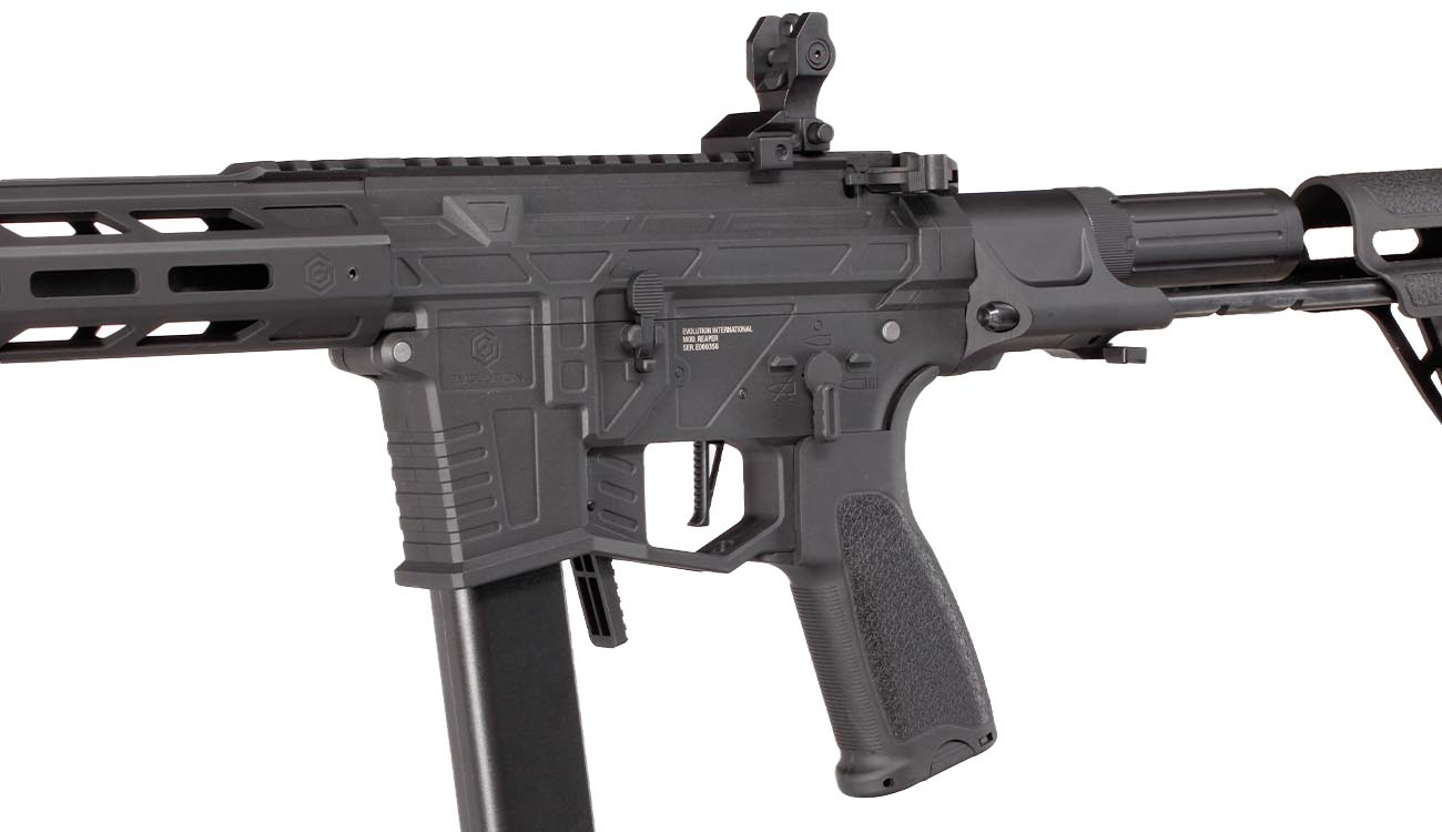 Evolution Reaper 9mm S EMR PDW PCC Carbontech ETS II Mosfet AEG 6mm BB schwarz Bild 7