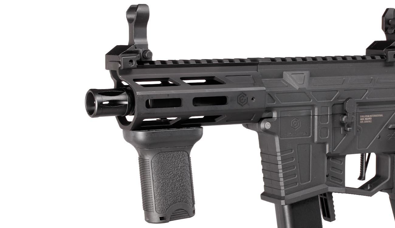 Evolution Reaper 9mm XS EMR PDW PCC Carbontech ETS II Mosfet AEG 6mm BB schwarz Bild 6