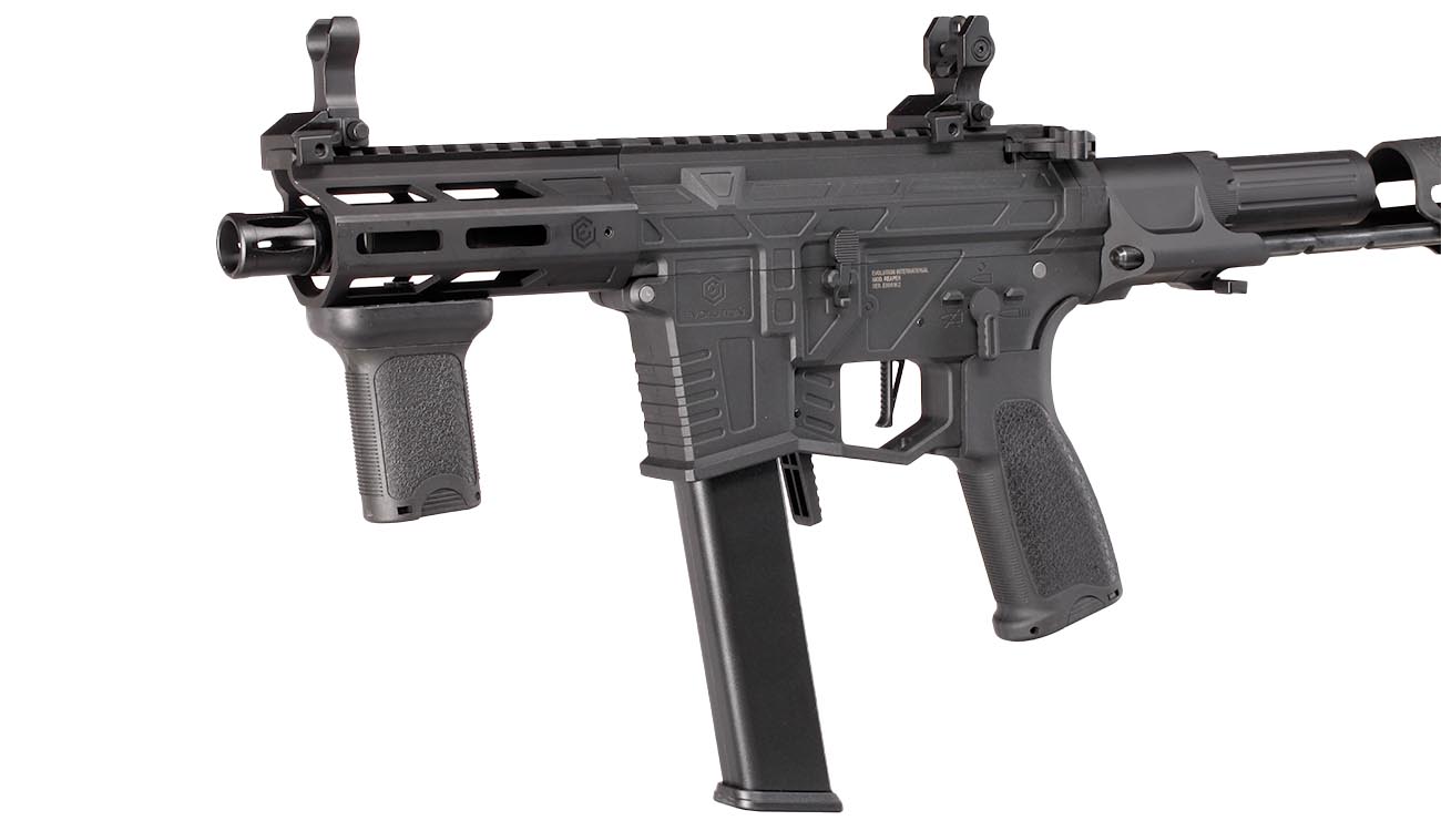 Evolution Reaper 9mm XS EMR PDW PCC Carbontech ETS II Mosfet AEG 6mm BB schwarz Bild 7