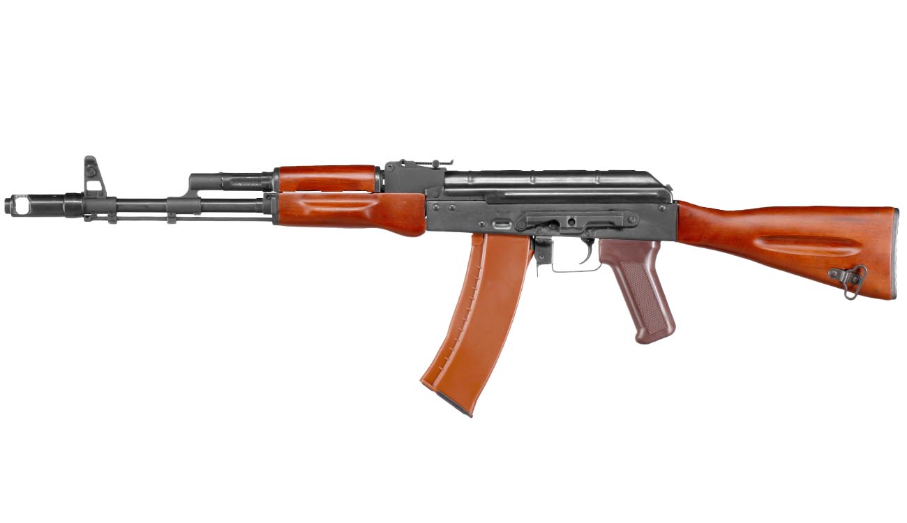 E&L AK74N Essential Vollmetall Echtholz S-AEG 6mm BB schwarz Bild 1