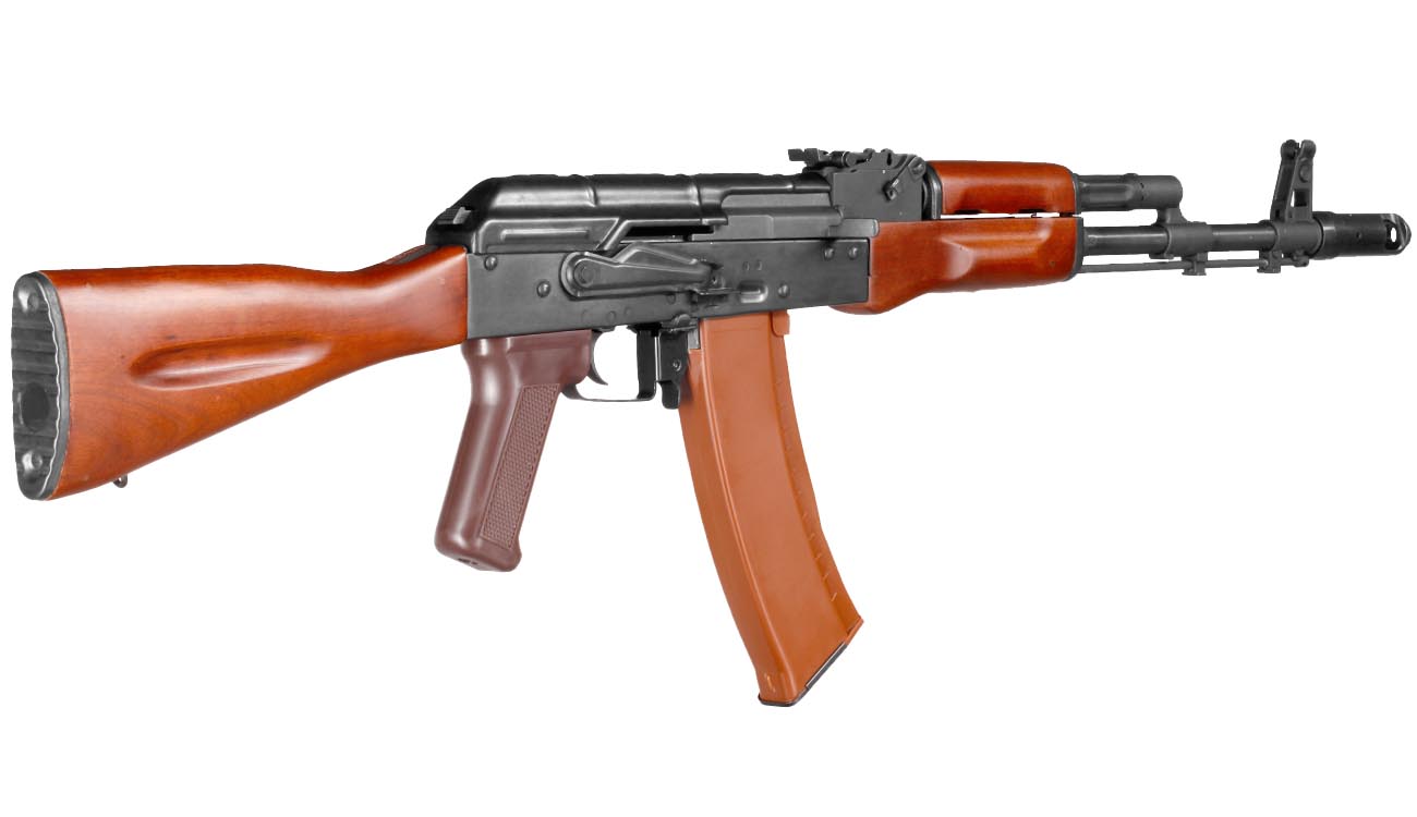 E&L AK74N Essential Vollmetall Echtholz S-AEG 6mm BB schwarz Bild 3