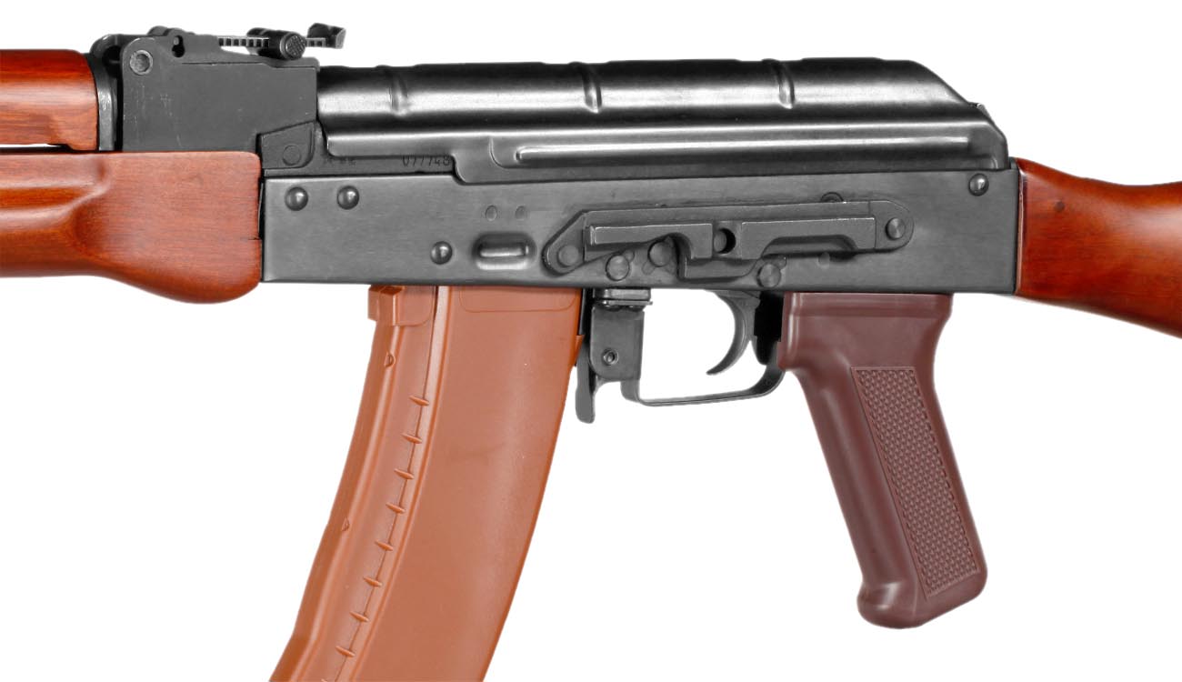 E&L AK74N Essential Vollmetall Echtholz S-AEG 6mm BB schwarz Bild 6