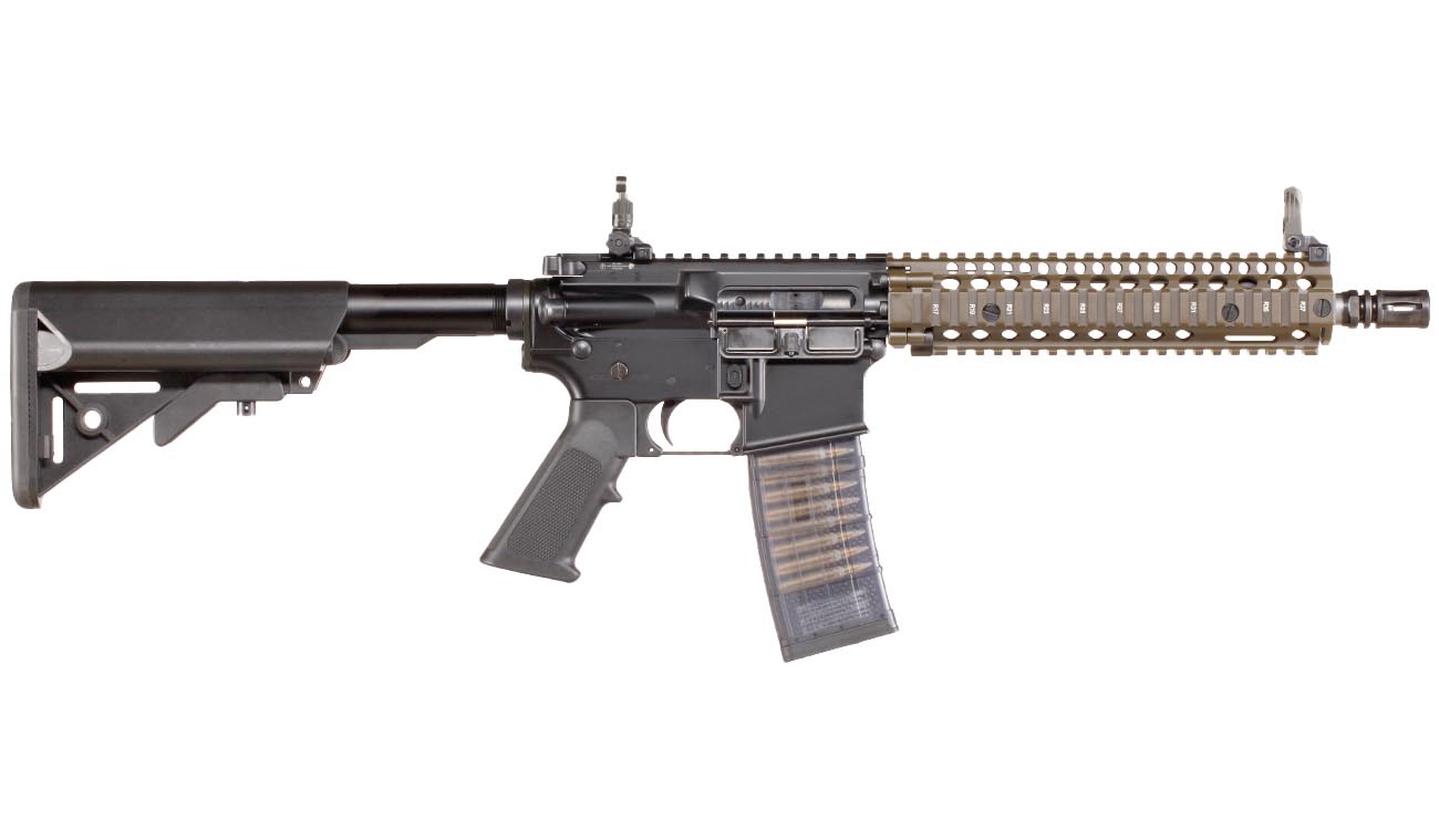 EMG / Cyma Colt MK18 MOD1 Vollmetall CGS T8-System Gas-Blow-Back 6mm BB Dualtone Bild 3