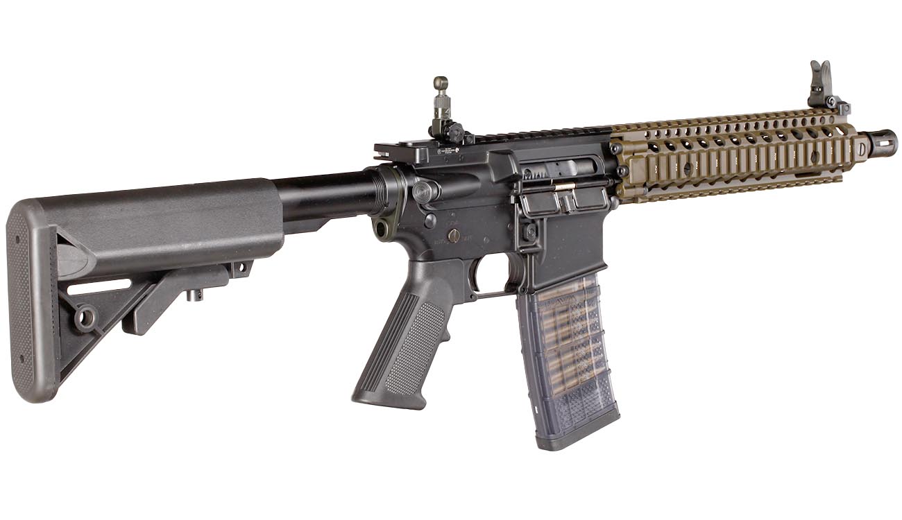 EMG / Cyma Colt MK18 MOD1 Vollmetall CGS T8-System Gas-Blow-Back 6mm BB Dualtone Bild 4