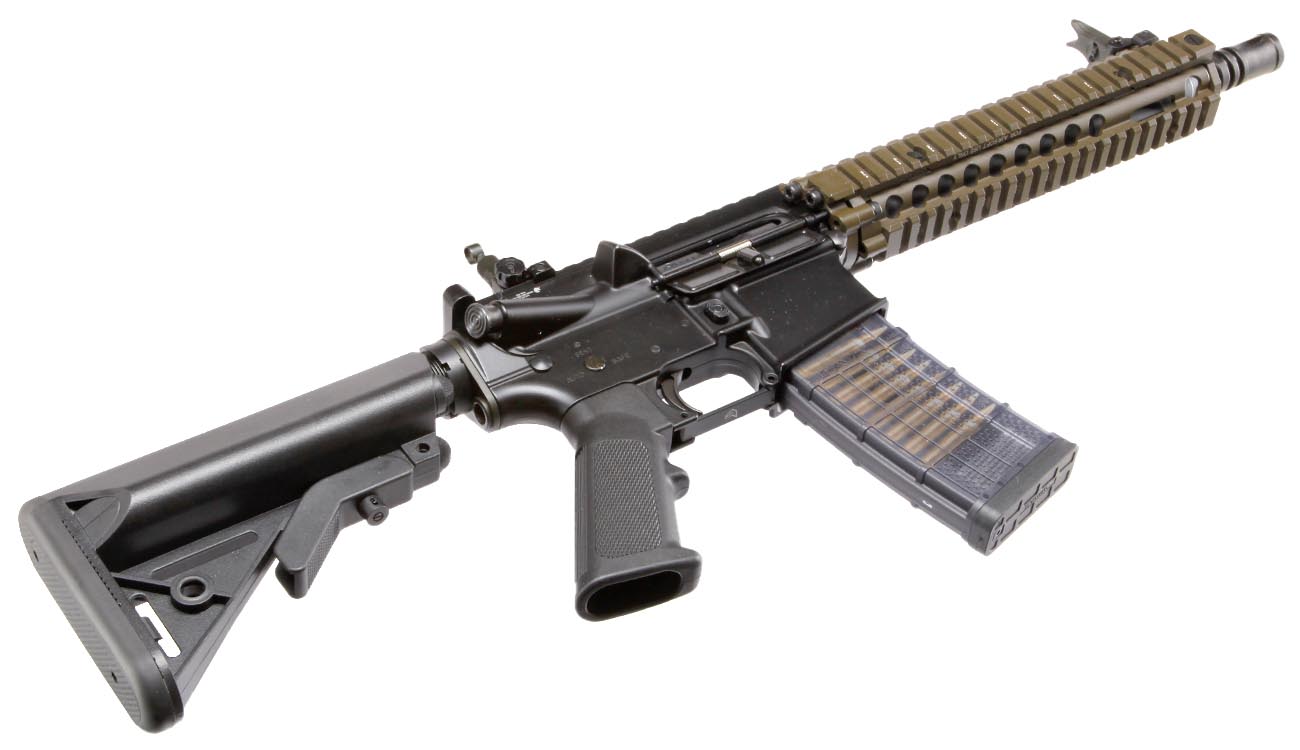 EMG / Cyma Colt MK18 MOD1 Vollmetall CGS T8-System Gas-Blow-Back 6mm BB Dualtone Bild 5