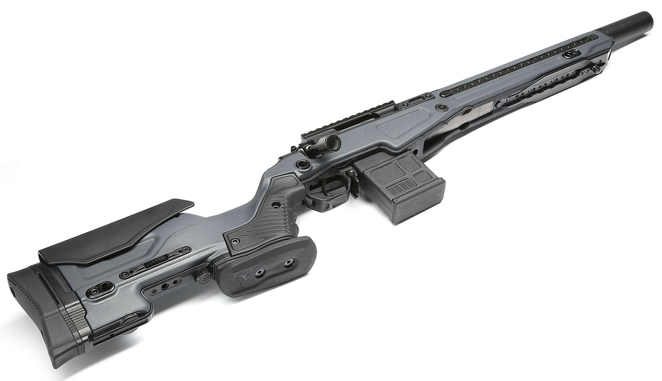 Action Army AAC T10S Bolt Action Snipergewehr Springer 6mm BB grau Bild 4