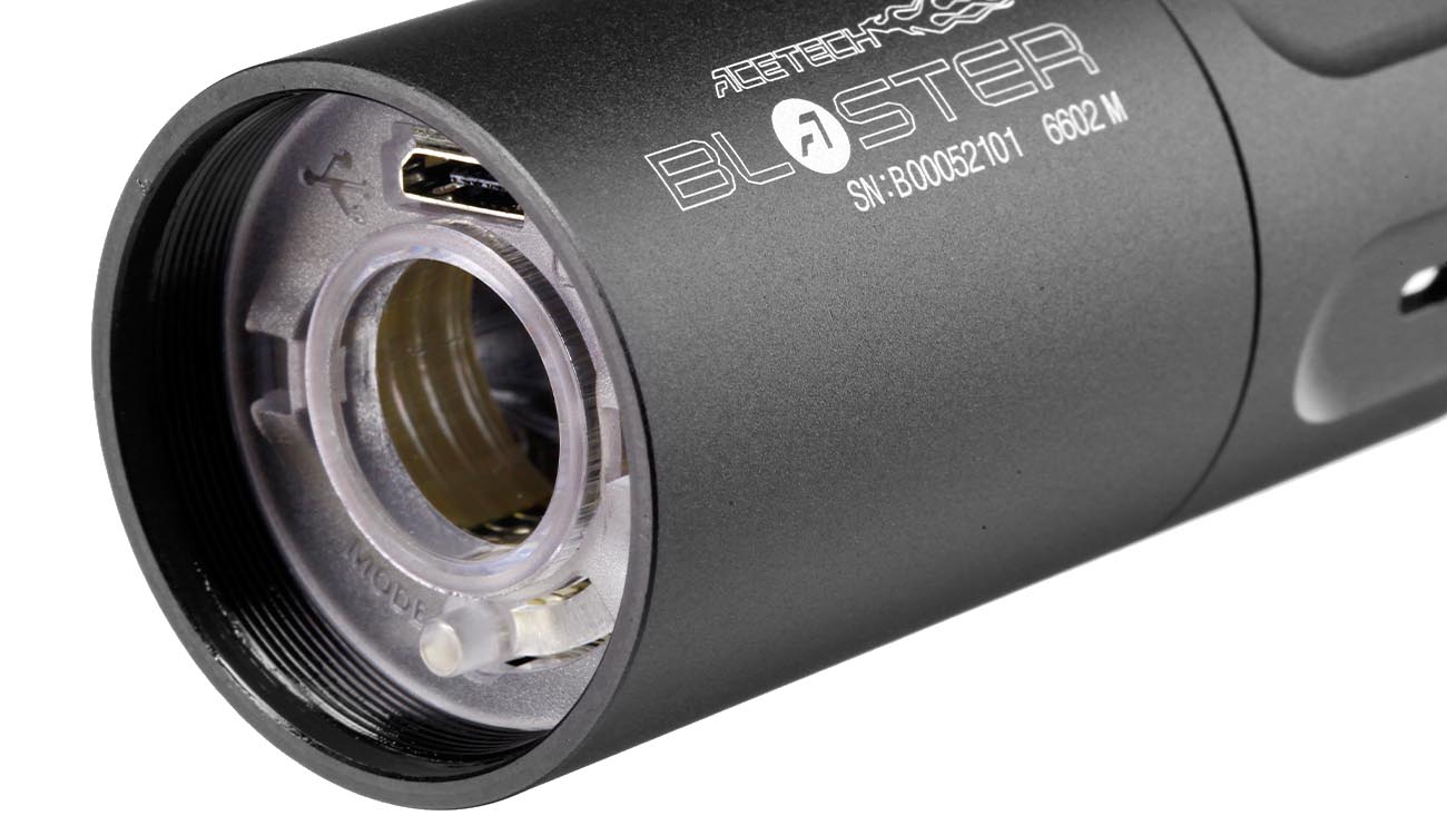 Acetech Blaster Tracer / Flame Effect Flasher Unit inkl. integriertem Akku 14mm- / 11mm+ schwarz Bild 7