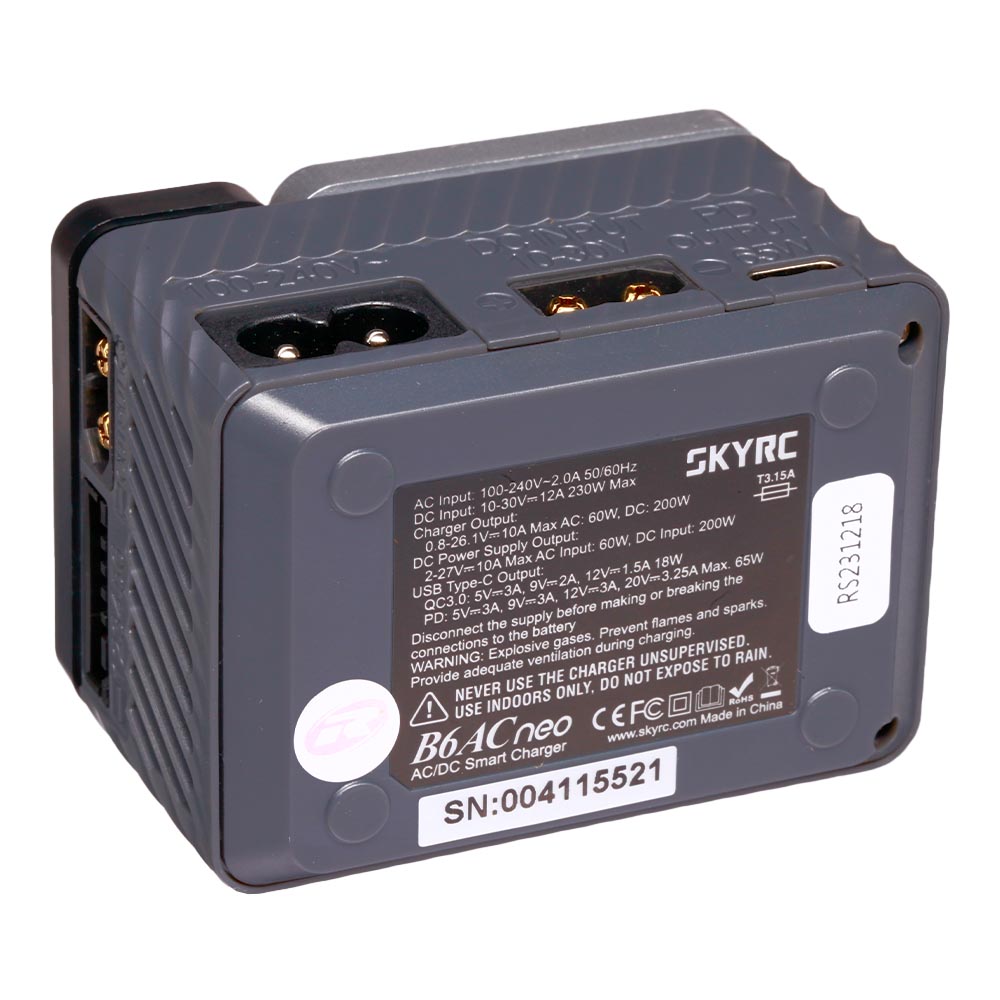 SKYRC B6AC Neo Smart Charger Ladegert f. LiPo / NiMH / Pb 10A 200W 12 / 230V SK100200-01 Bild 4