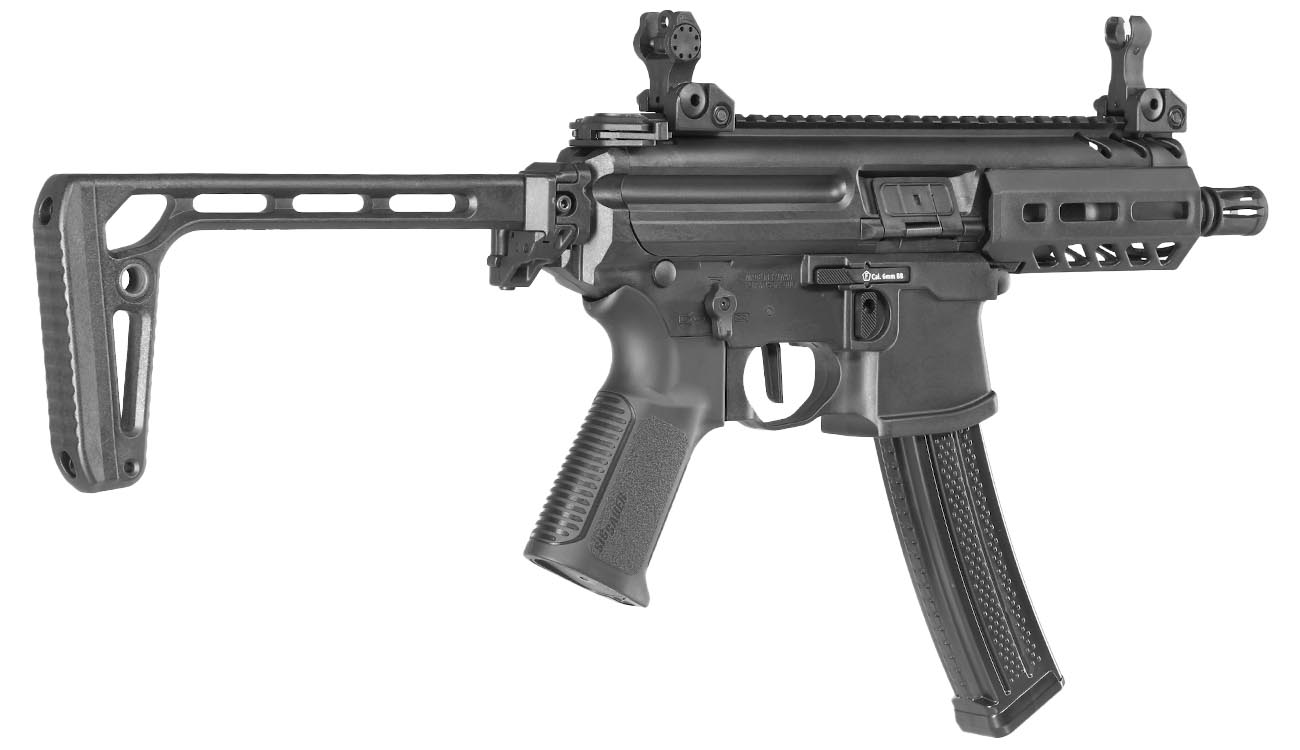 King Arms Sig Sauer ProForce MPX-K Sportline Polymergehuse S-AEG 6mm BB schwarz Bild 4