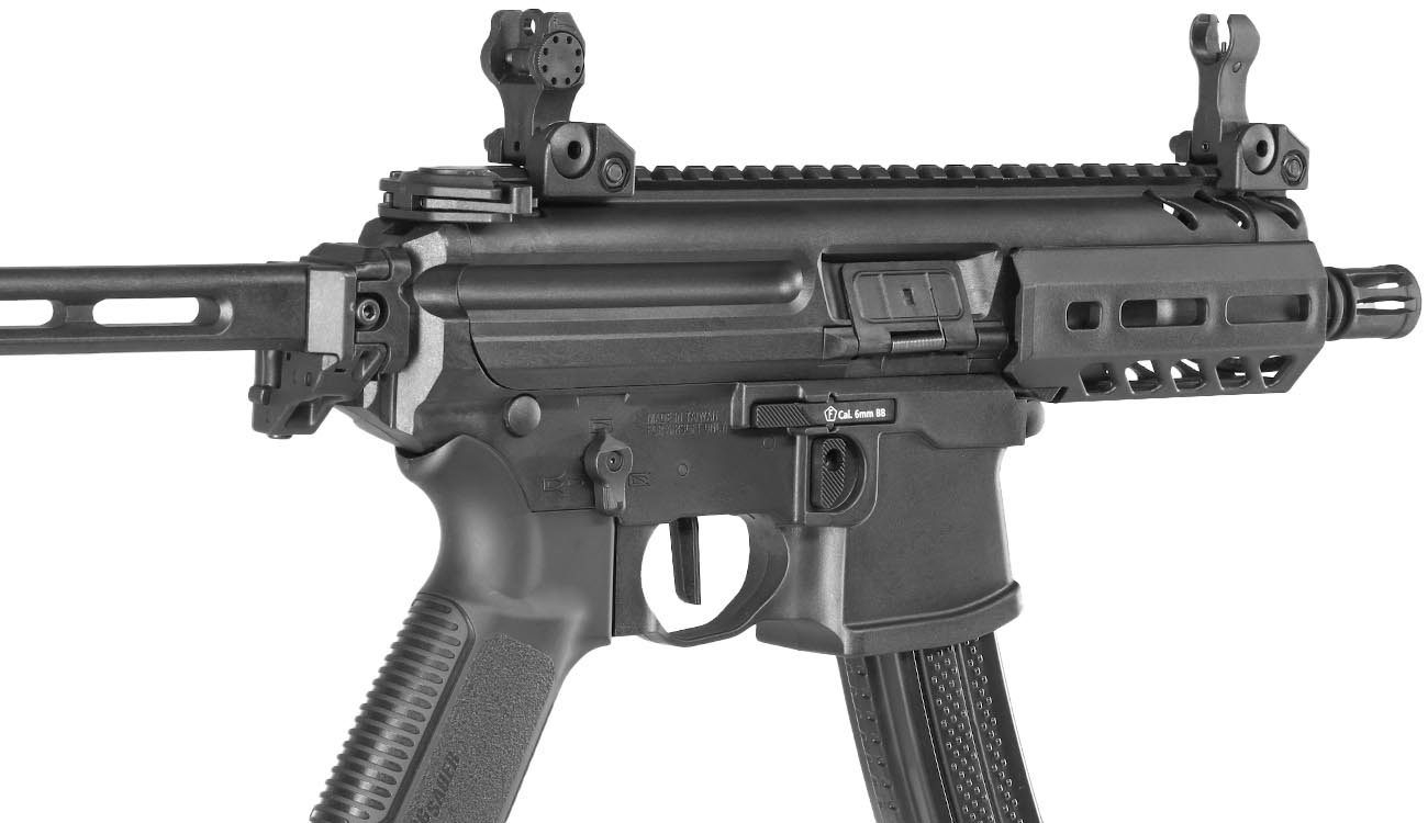 King Arms Sig Sauer ProForce MPX-K Sportline Polymergehuse S-AEG 6mm BB schwarz Bild 9