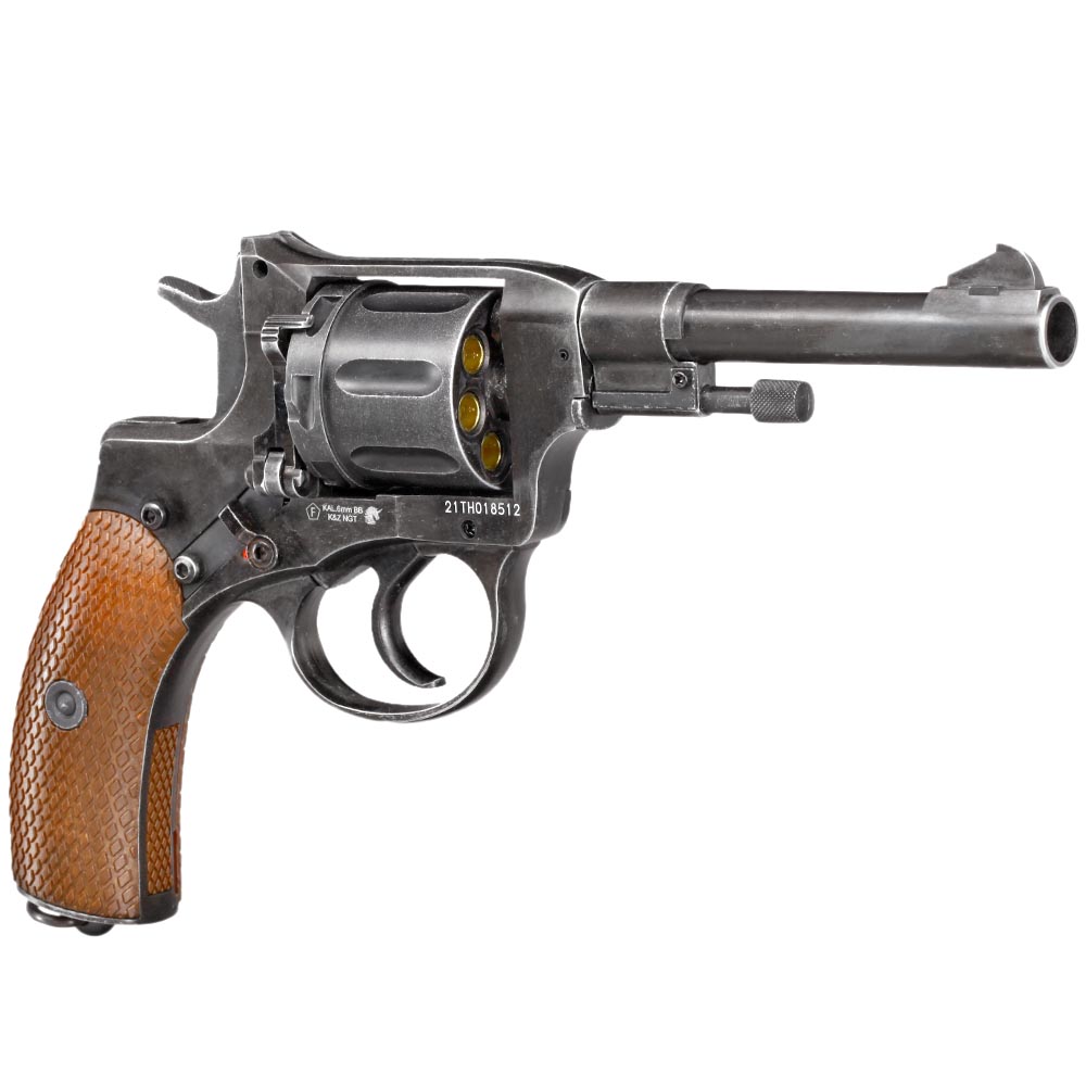 Gletcher NGT-F Revolver Vollmetall CO2 6mm BB Aging Black Bild 7
