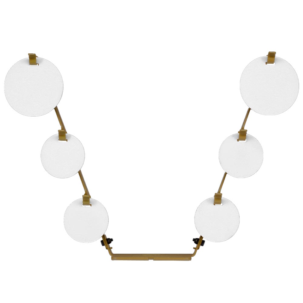 Max Tactical Shapes The Ladder Target mit 6 Zielen Pendelspiel aus Stahl tan Bild 3