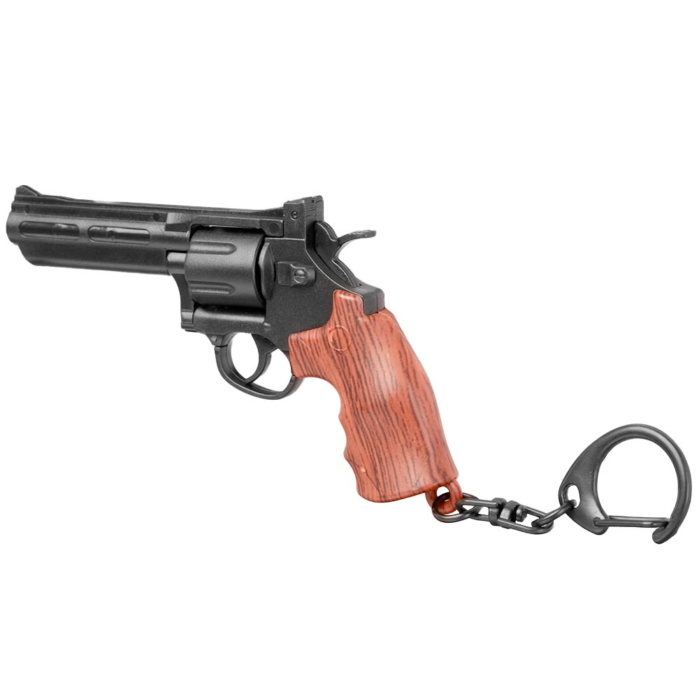 WoSport Schlsselanhnger Revolver 1:4 Miniaturmodell schwarz/braun Bild 7