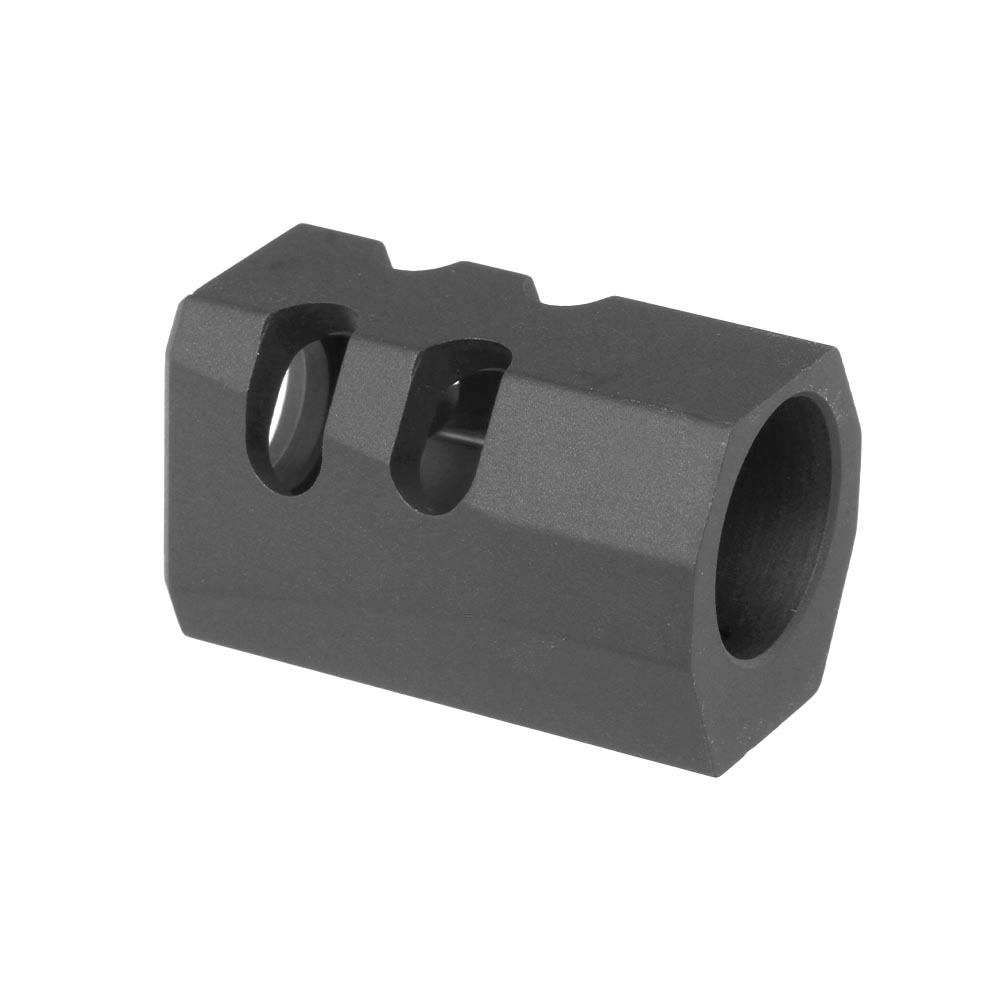 TTI Airsoft CNC Aluminium Compensator Type-B f. Pistolen mit 14mm- Auengewinde schwarz Bild 4