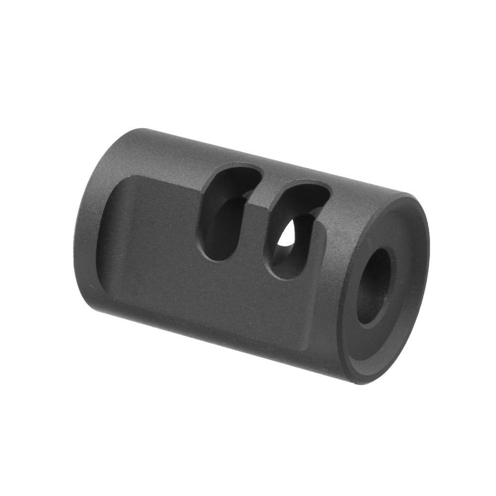 TTI Airsoft CNC Aluminium Compensator Type-A f. Pistolen mit 14mm- Auengewinde schwarz Bild 2