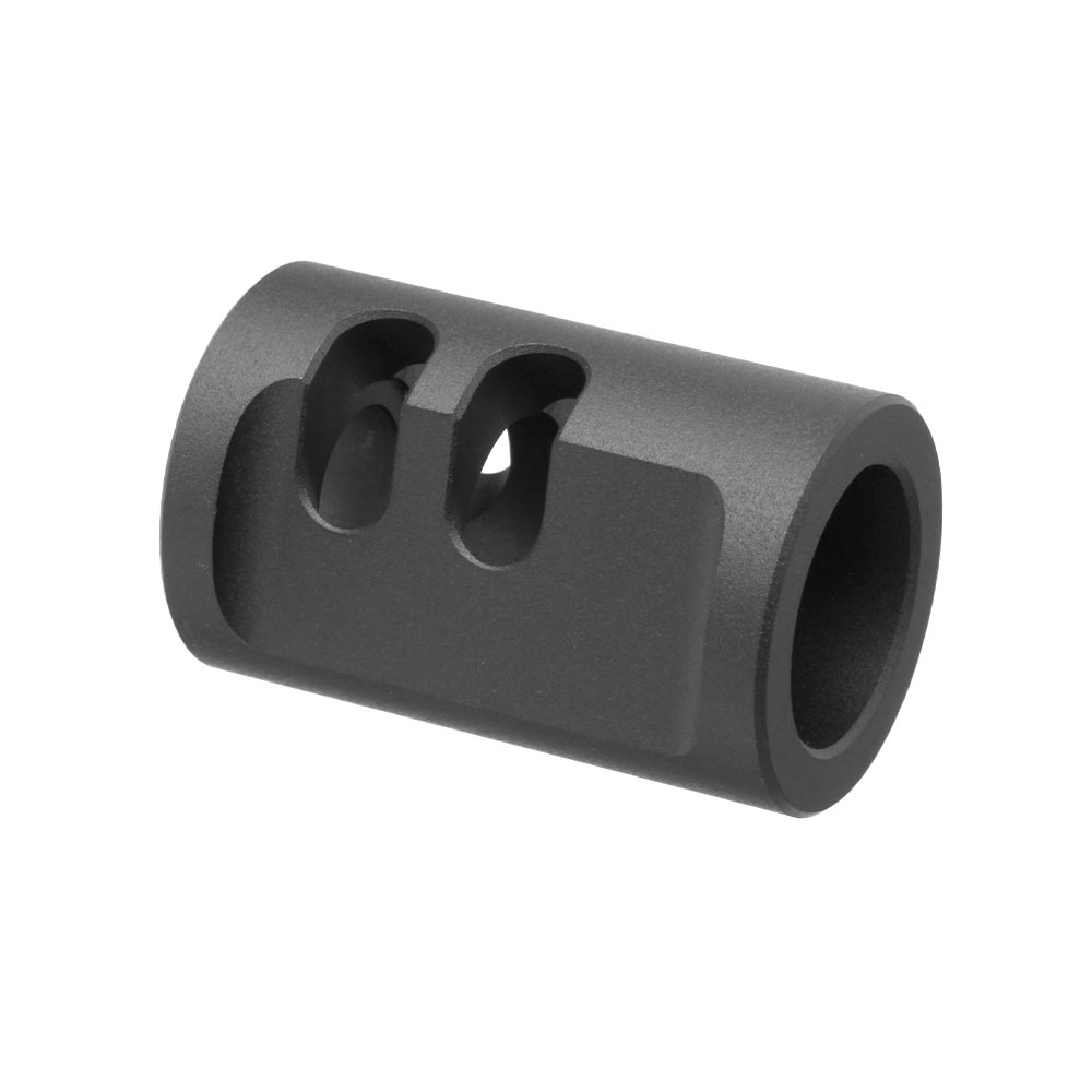 TTI Airsoft CNC Aluminium Compensator Type-A f. Pistolen mit 14mm- Auengewinde schwarz Bild 4