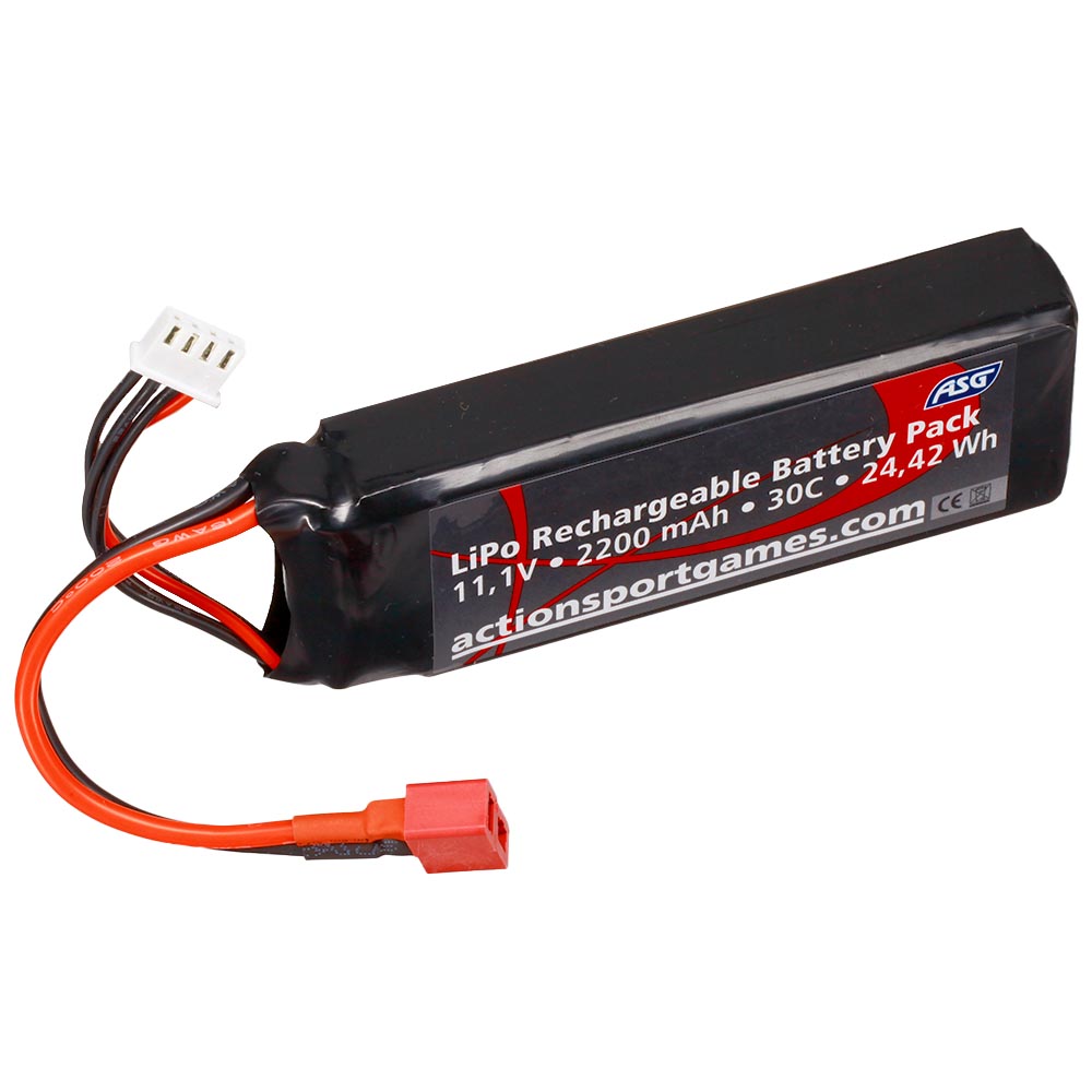 ASG LiPo Akku 11,1V 2200mAh 30C Small-Type m. T-Stecker Anschluss Bild 1