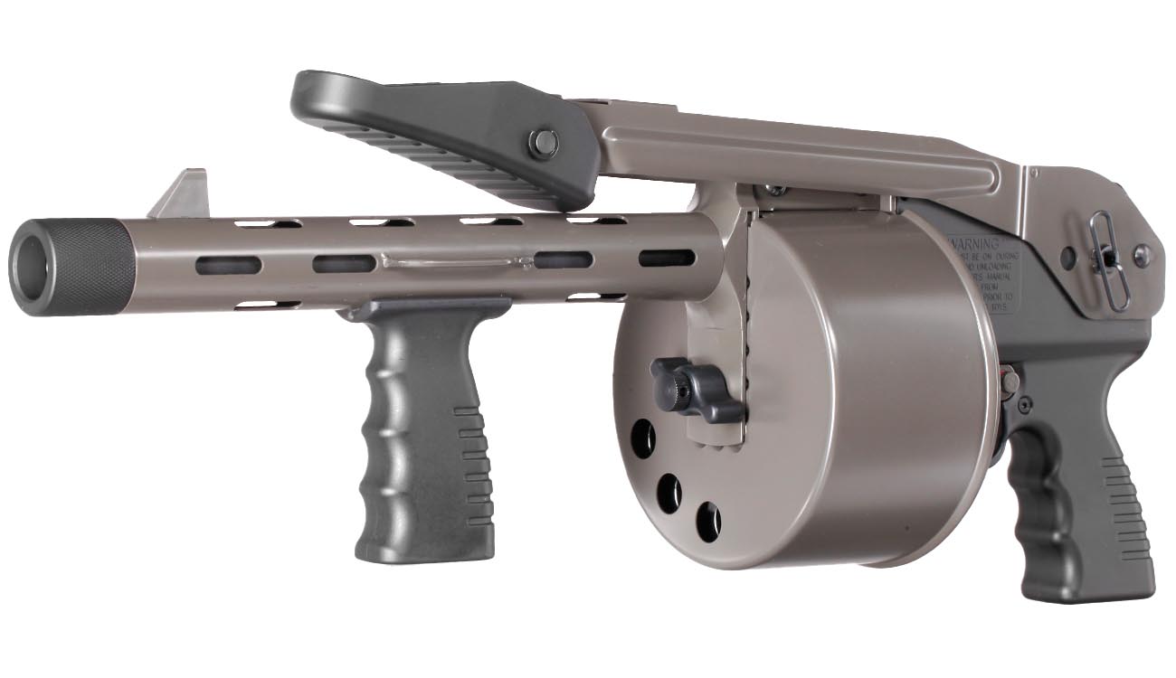 APS Striker-12 MKII Street Sweeper Revolver Gas Shotgun 6mm BB grau