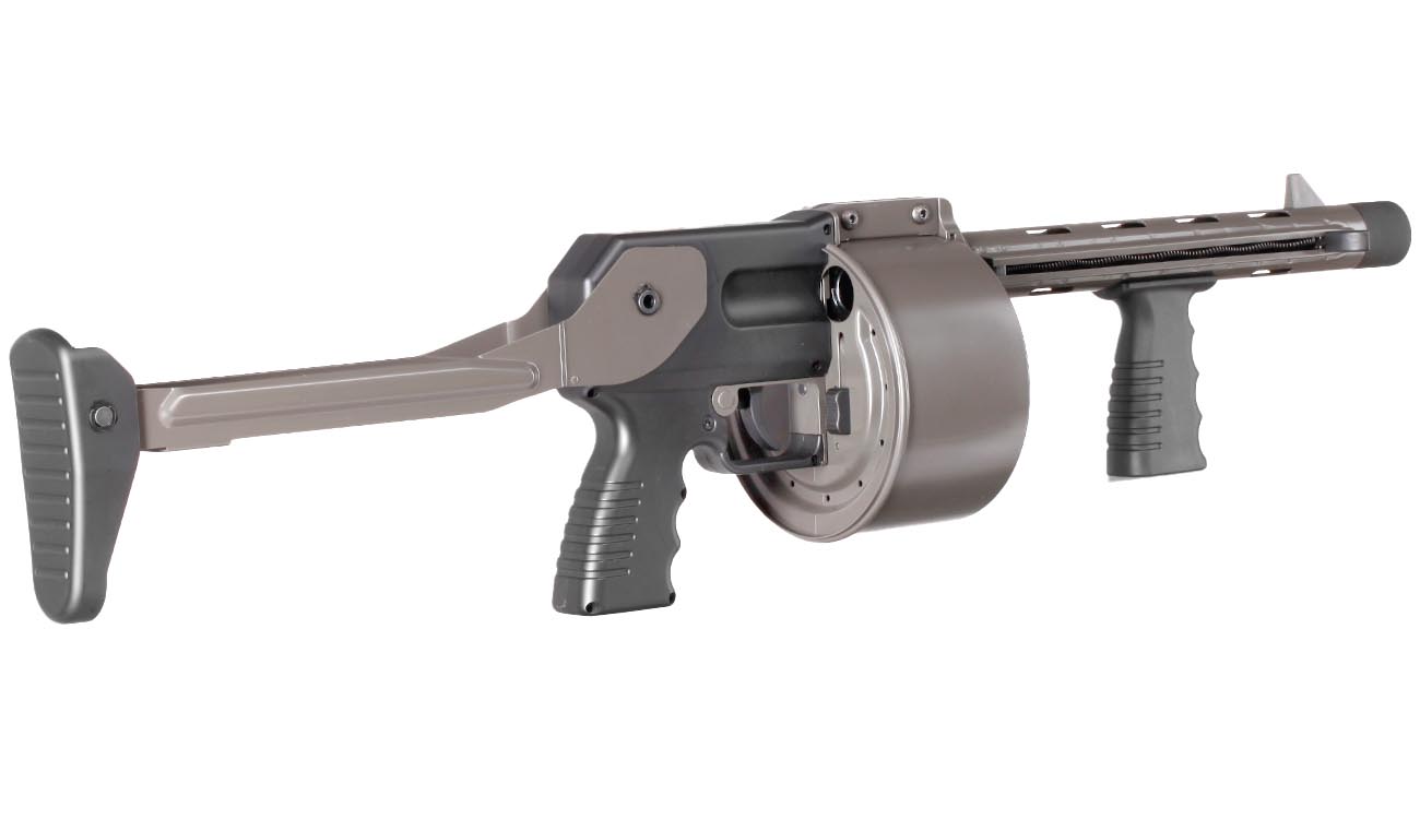 APS Striker-12 MKII Street Sweeper Revolver Gas Shotgun 6mm BB grau Bild 4