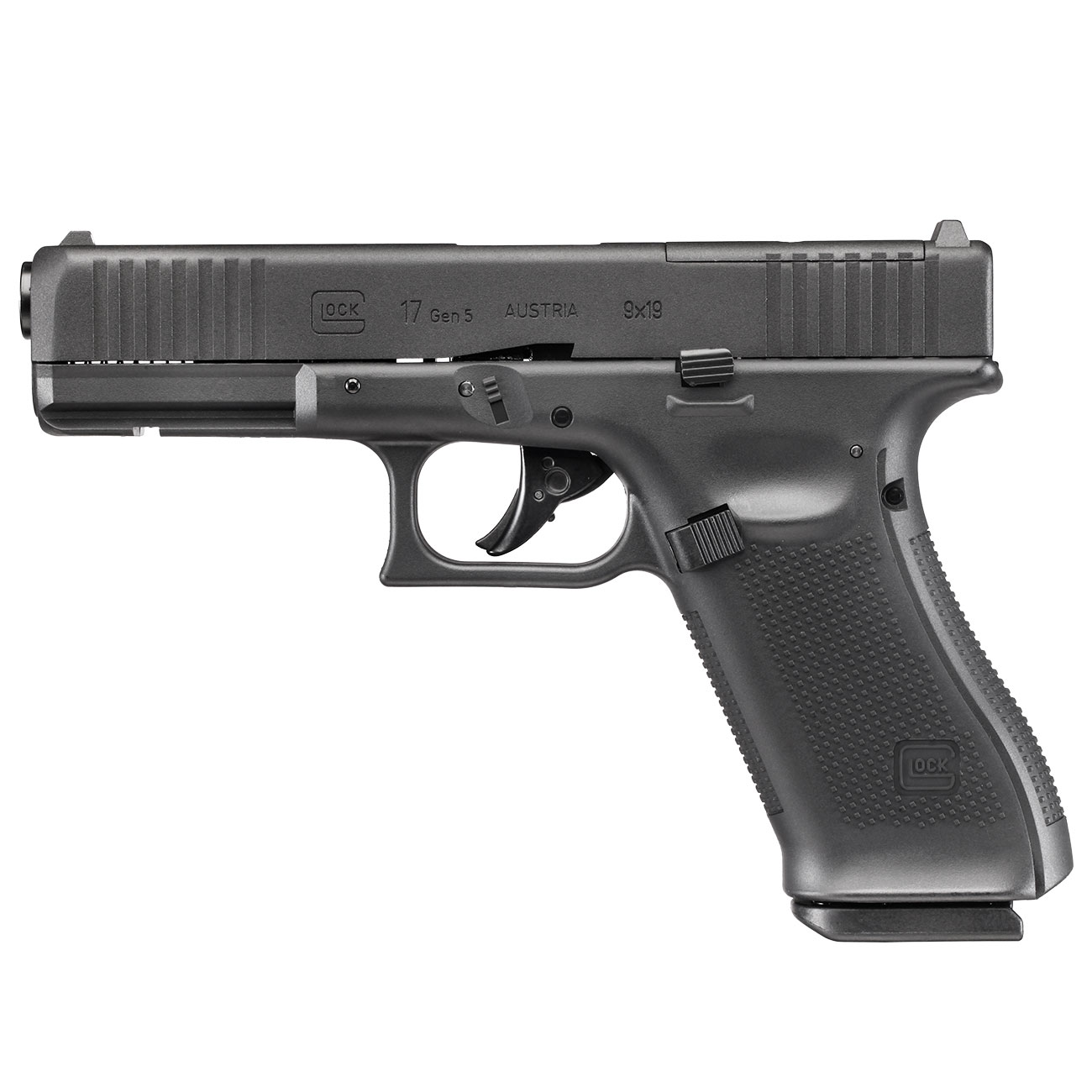 Glock 17 Gen. 5 MOS Airsoft mit Metallschlitten CO2 BlowBack 6mm BB schwarz Bild 1