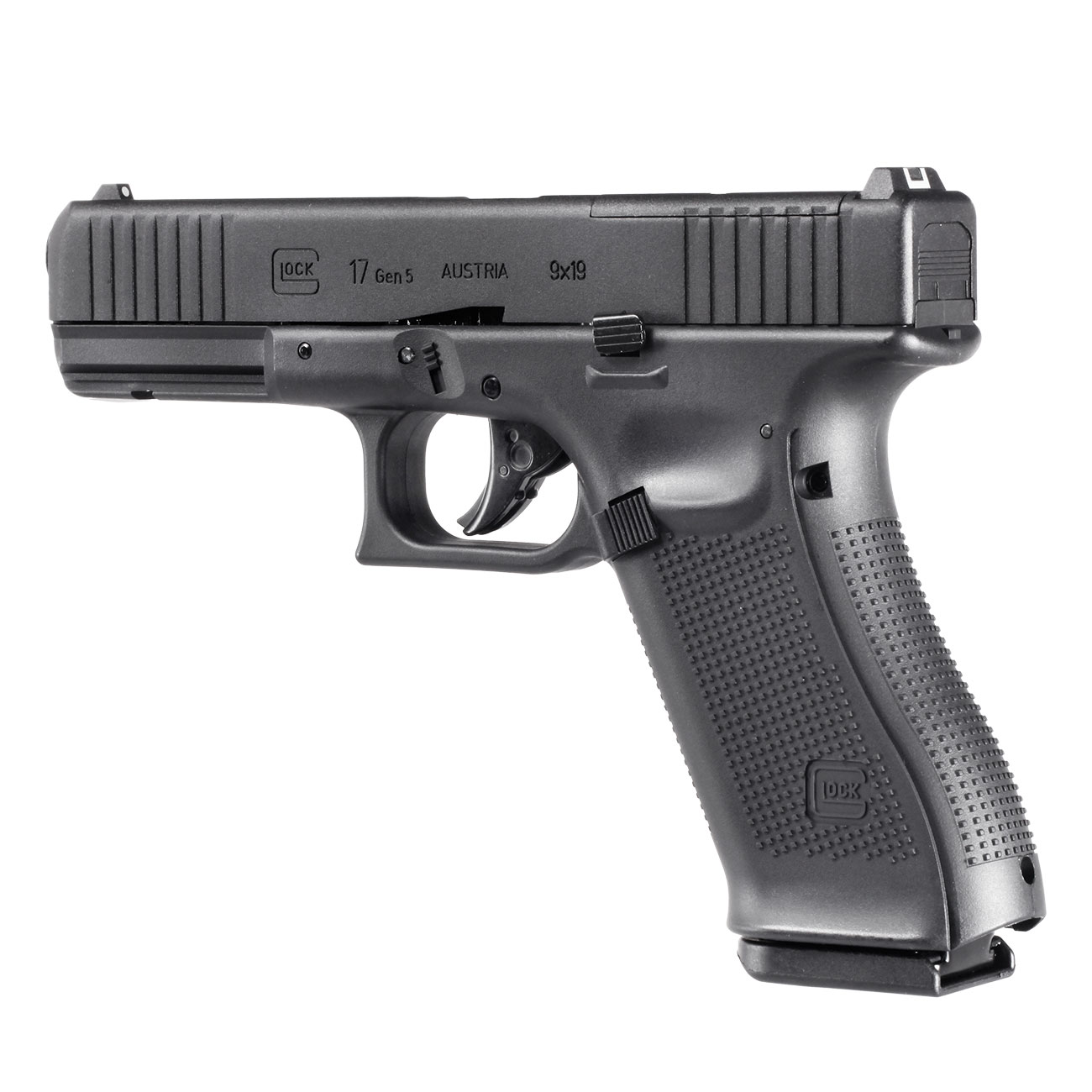 Glock 17 Gen. 5 MOS Airsoft mit Metallschlitten CO2 BlowBack 6mm BB schwarz Bild 8