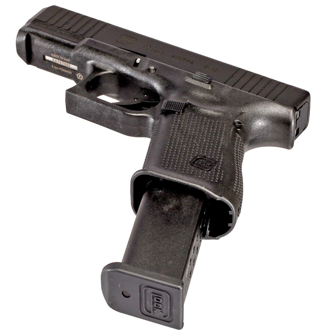 Glock 19 Gen. 5 Airsoft mit Metallschlitten GBB 6mm BB schwarz Bild 5