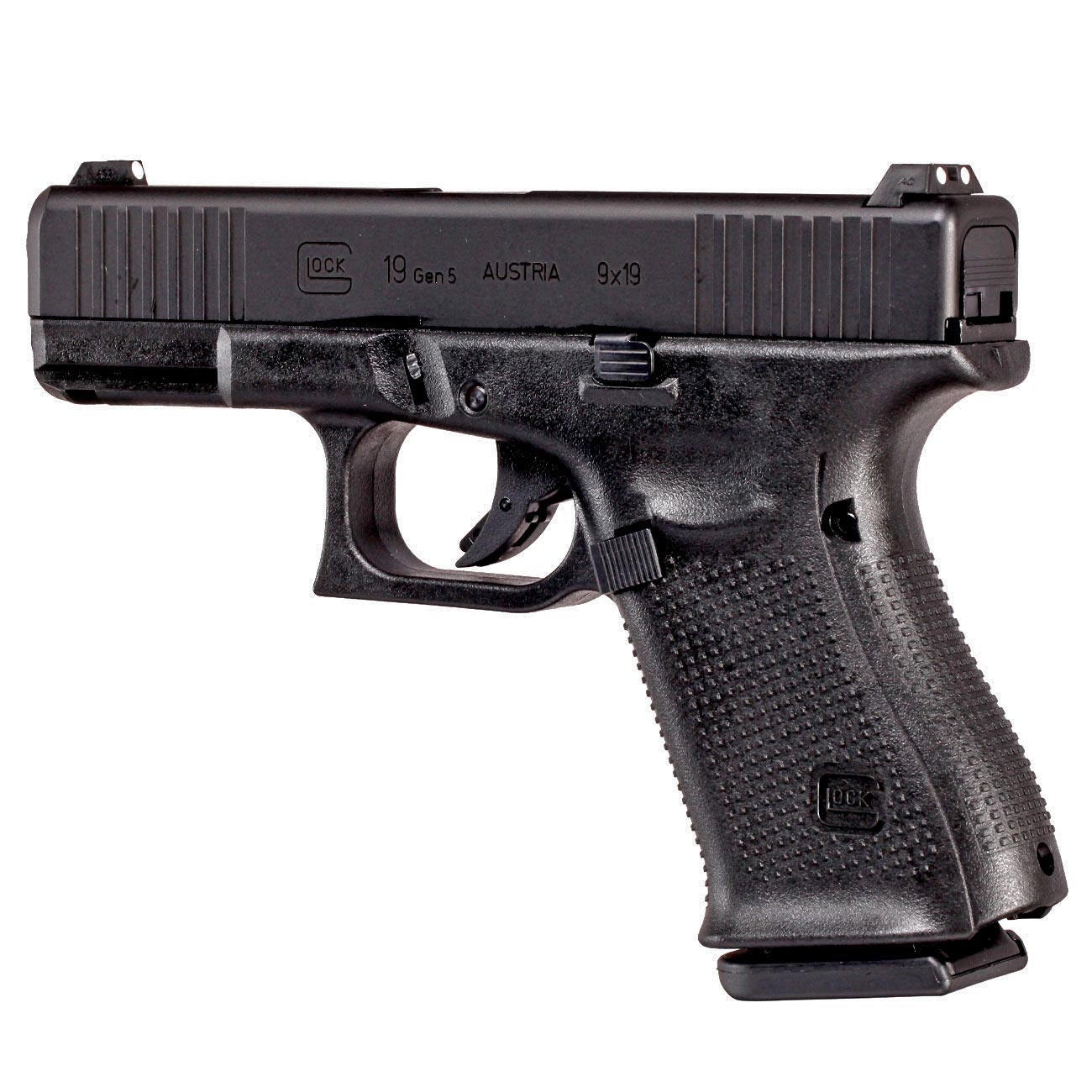 Glock 19 Gen. 5 Airsoft mit Metallschlitten GBB 6mm BB schwarz Bild 8