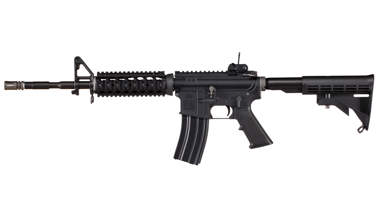 Wei-ETech FN Herstal M4A1 RIS Carbine Vollmetall AWSS Open-Bolt Gas-Blow-Back 6mm BB schwarz Bild 1
