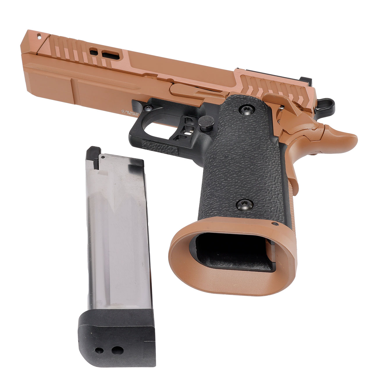 KLI Hi-Capa 4.3 Sahara Viper Optic Ready Vollmetall GBB 6mm BB Desert Tan Bild 6