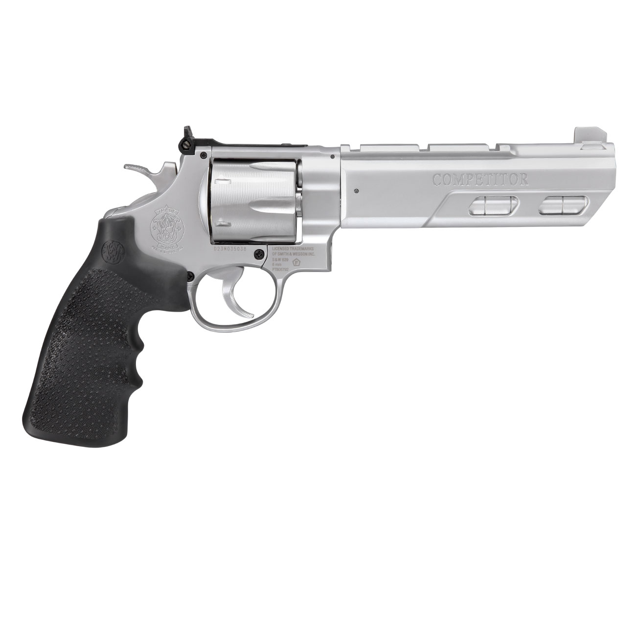 Smith & Wesson 629 Competitor 6 Zoll Vollmetall CO2 Revolver 6mm BB silber Bild 3